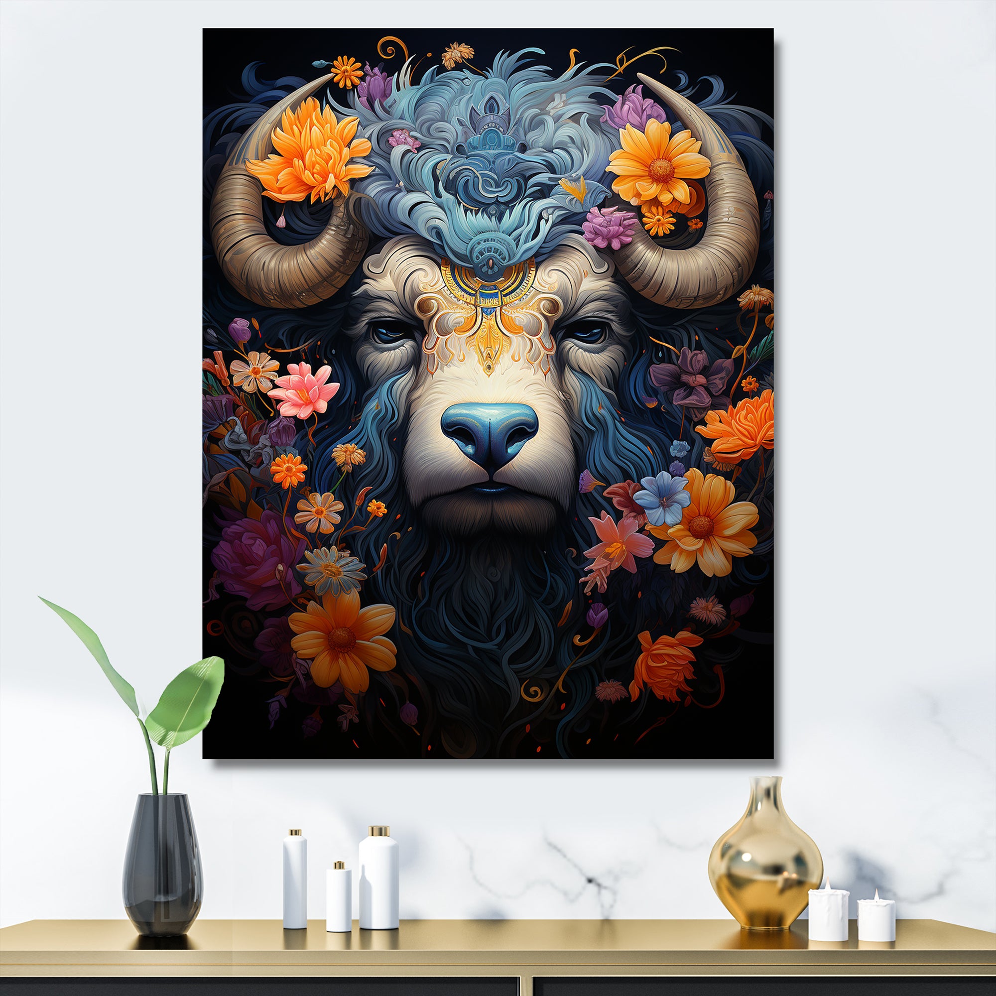 Yak Cosmic Highlanders - Yaks Wall Decor