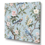 Chinoiserie Birds and Peonies - Bird Bedroom Wall Art