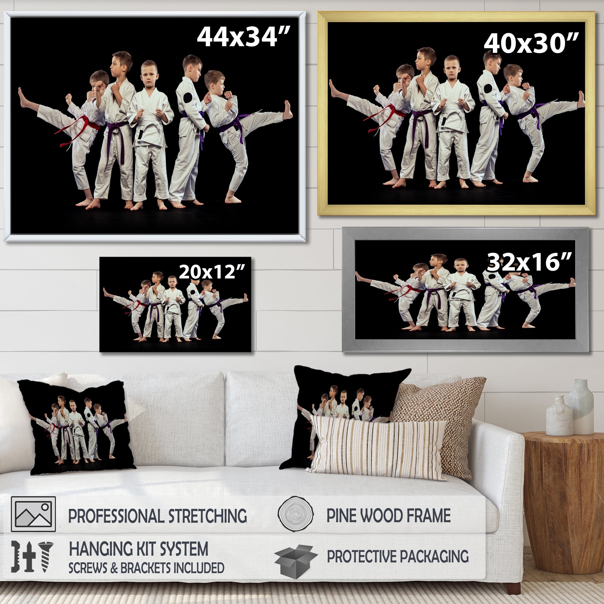 Karate Kids - Martial Arts Canvas Wall Art