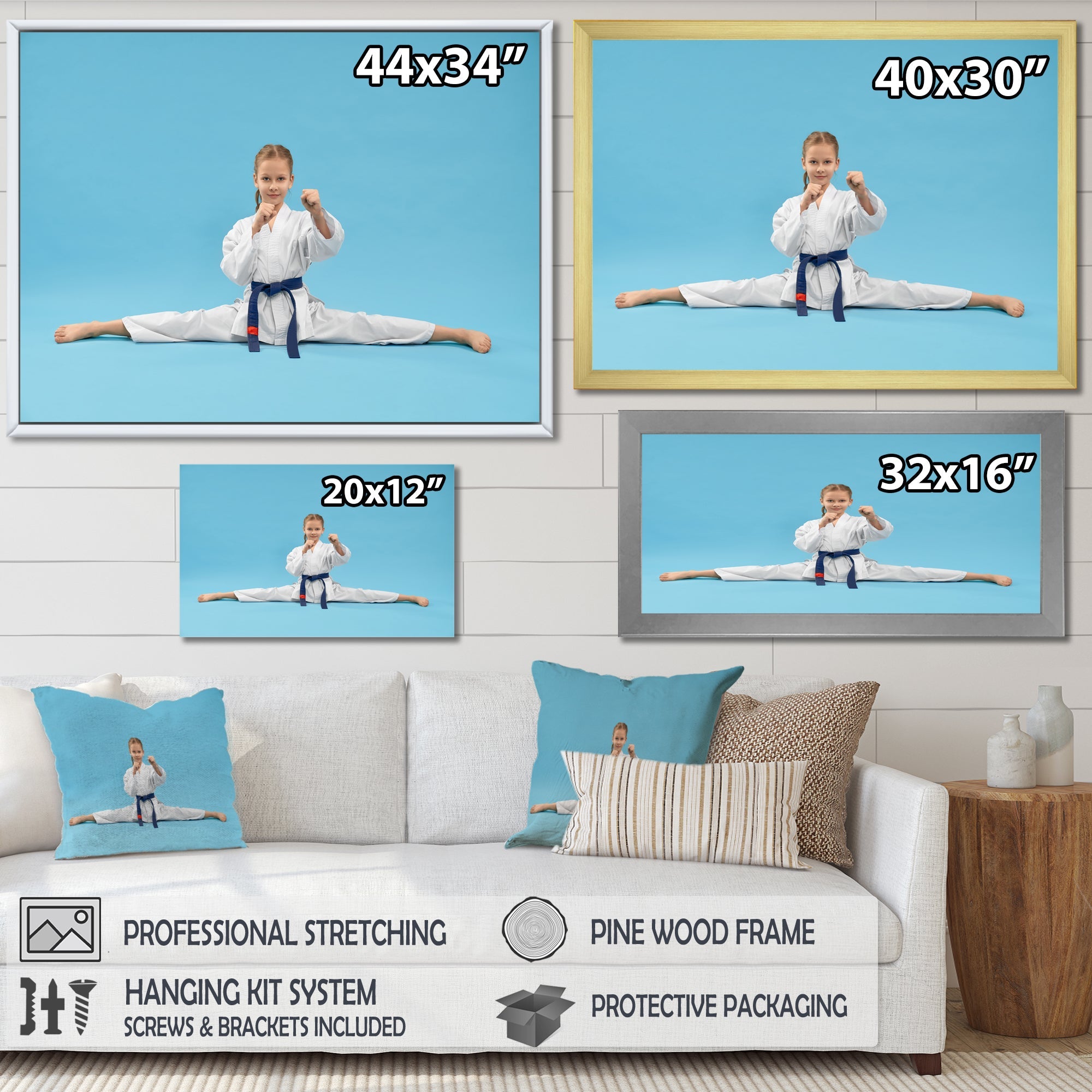 Karate Kid Photography - Martial Arts Canvas Wall Art