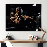 Gym Body In Action - Aerobic & Bodybuilding Canvas Wall Art