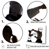 Woman Martial Arts Fight Training Studio - Martial Arts Canvas Wall Art