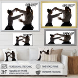 Woman Martial Arts Fight Training Studio - Martial Arts Canvas Wall Art