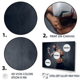 Masked Martial Art Tattooed Fighter - Sport Boxer Canvas Wall Art