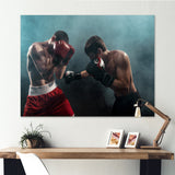 Two Professional Boxer Boxing - Sport Boxer Canvas Wall Art