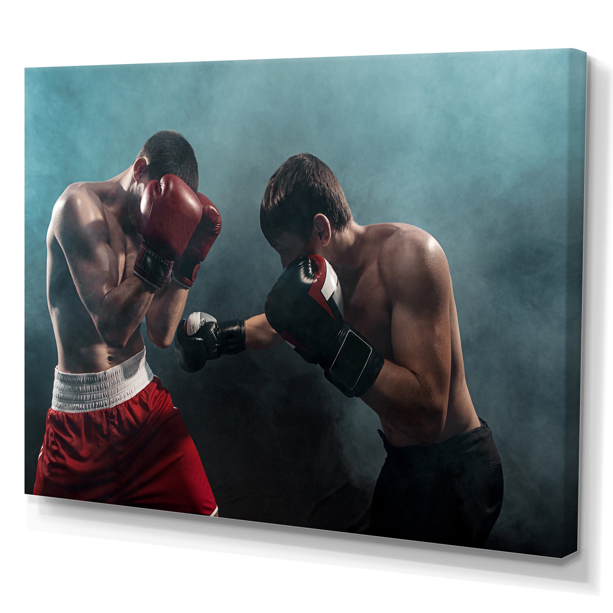 Two Professional Boxer Boxing - Sport Boxer Canvas Wall Art