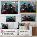 Two Professional Boxer Boxing - Sport Boxer Canvas Wall Art