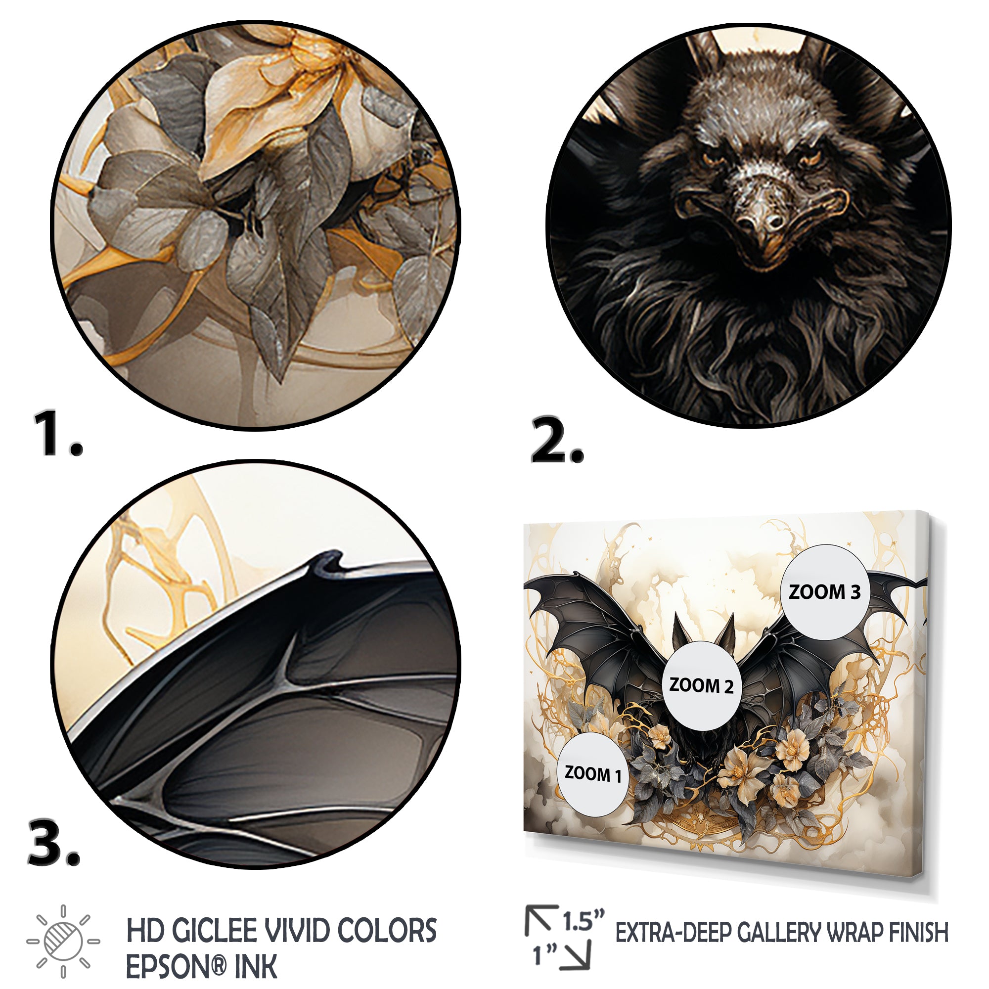 Minimalist Bat Silhouette - Black Bat Wall Art