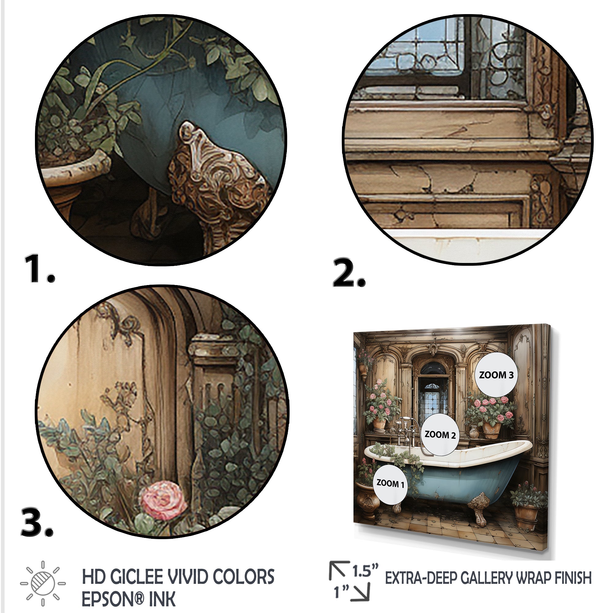 Elegant floral Bathroom harmony - Nursery Teddy Bear Wall Decor
