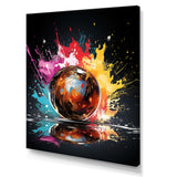 Pink Lively Bowling Lane - Bowling Canvas Wall Art