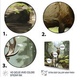 Noble Buck Deer Portrait - Deer Canvas Wall Art