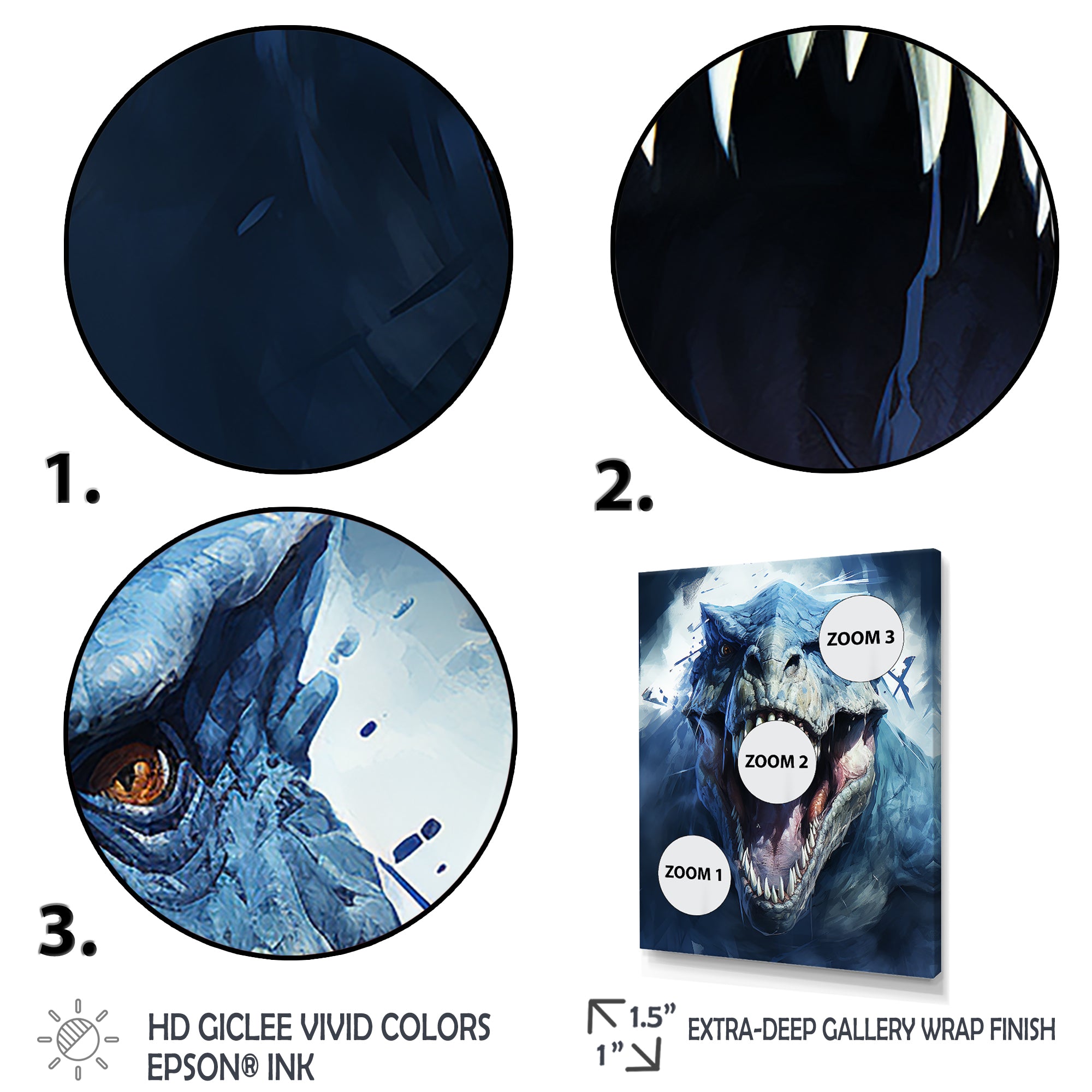 Gothic Dino Giants Trex - Dinosaur Wall Decor