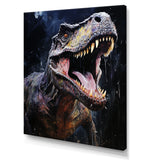 Prehistoric Tyrannosaurus rawer in the jungle - Dinosaur Bedroom Wall Art