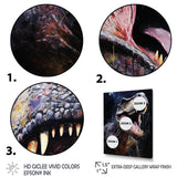 Prehistoric Tyrannosaurus rawer in the jungle - Dinosaur Bedroom Wall Art