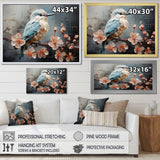 Blue floral dancing Hummingbird - Hummingbird Wall Art Prints