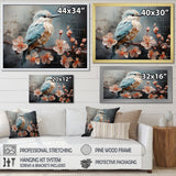 Blue floral dancing Hummingbird - Hummingbird Wall Art Prints