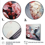 Floral Flight hummingbird - Hummingbird Living Room Wall Art