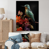 Neotropical blue Hummingbird - Green Hummingbird Wall Art