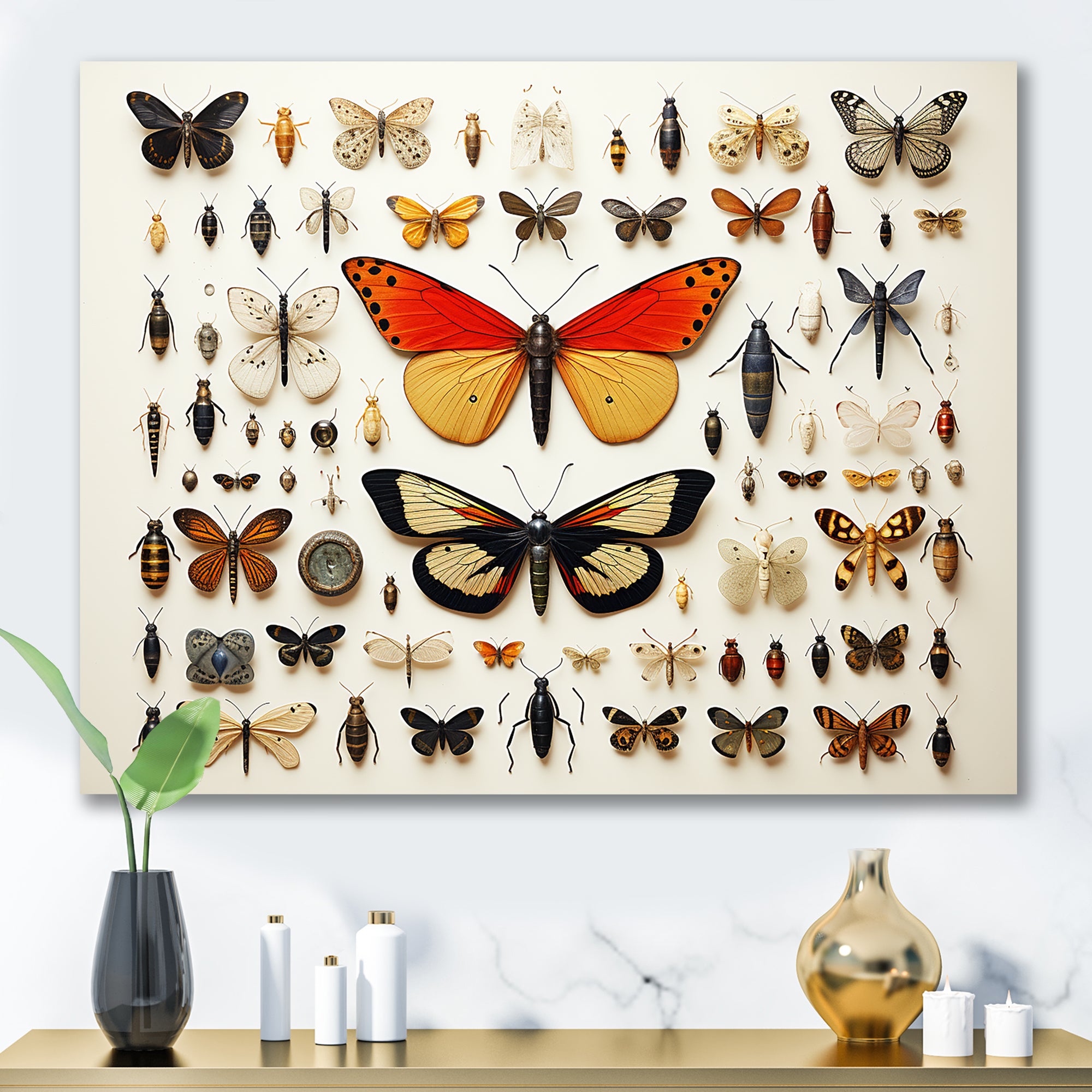 Orange Insects and Bugs - Yellow Insects & Bugs Wall Art
