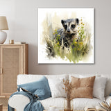 Grey meadow Meerkat - Gray Meercat Wall Art