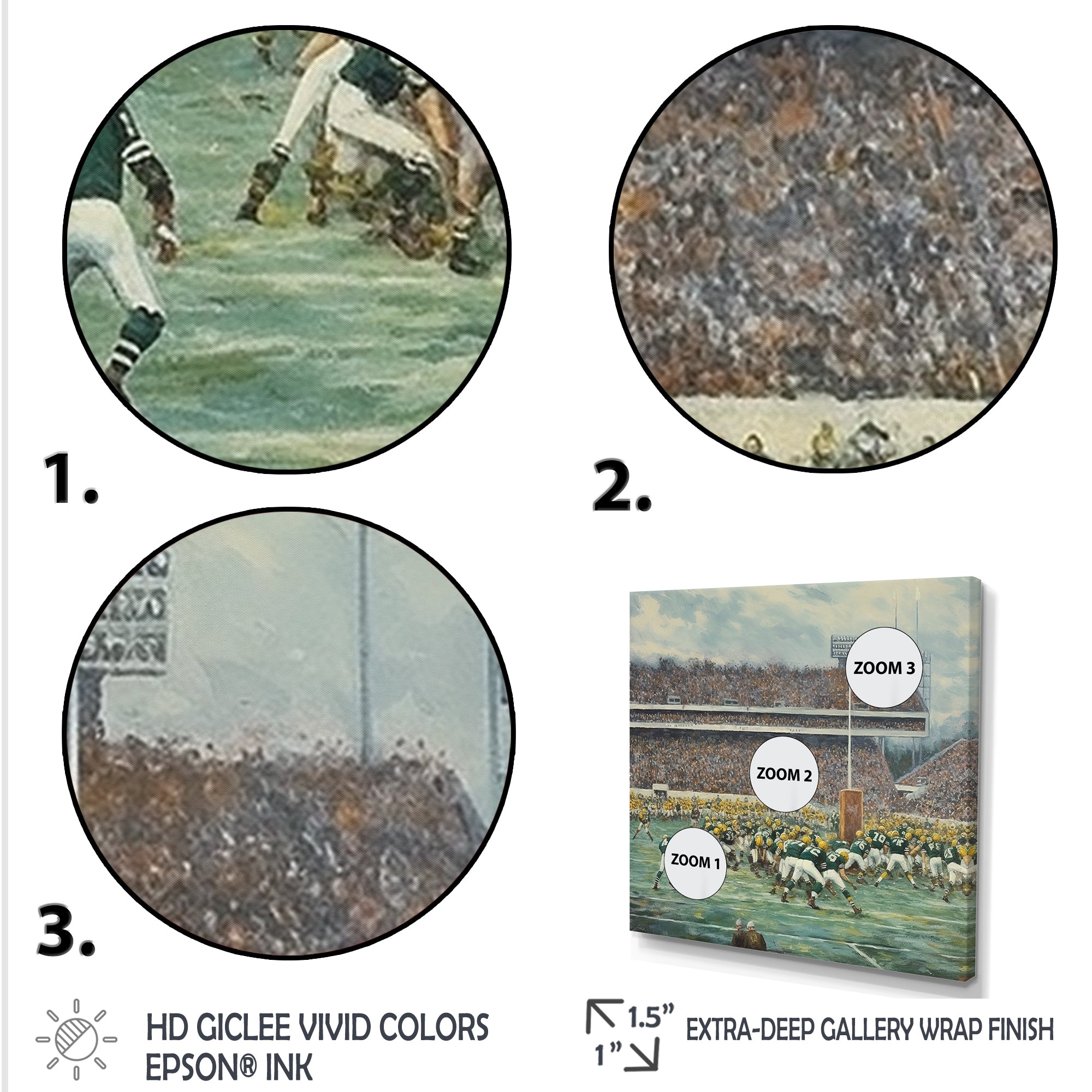 Yellow Sporting Football Game - Sport Football Canvas Wall Art