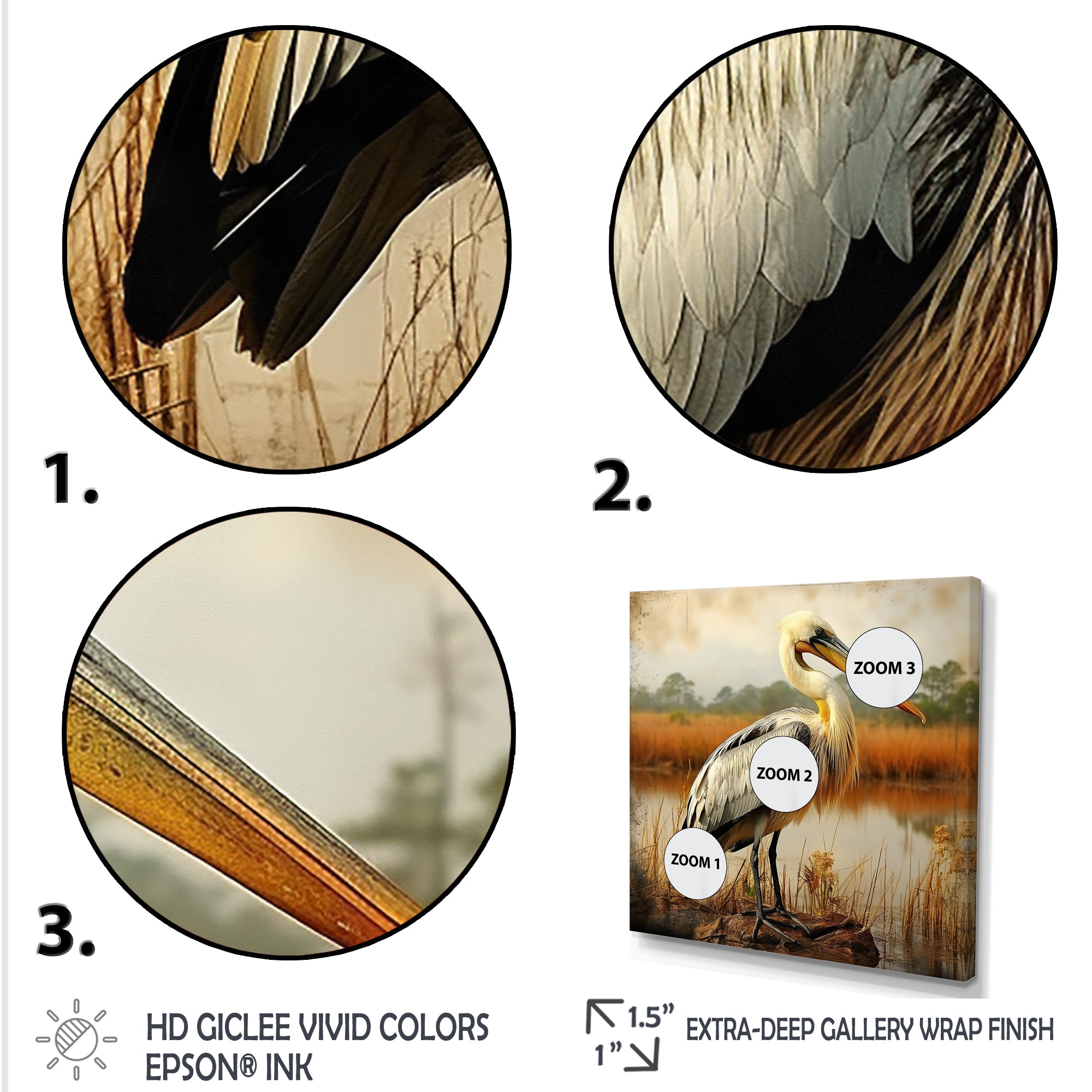 Black Pelican by the shore - Pelican Bedroom Wall Art
