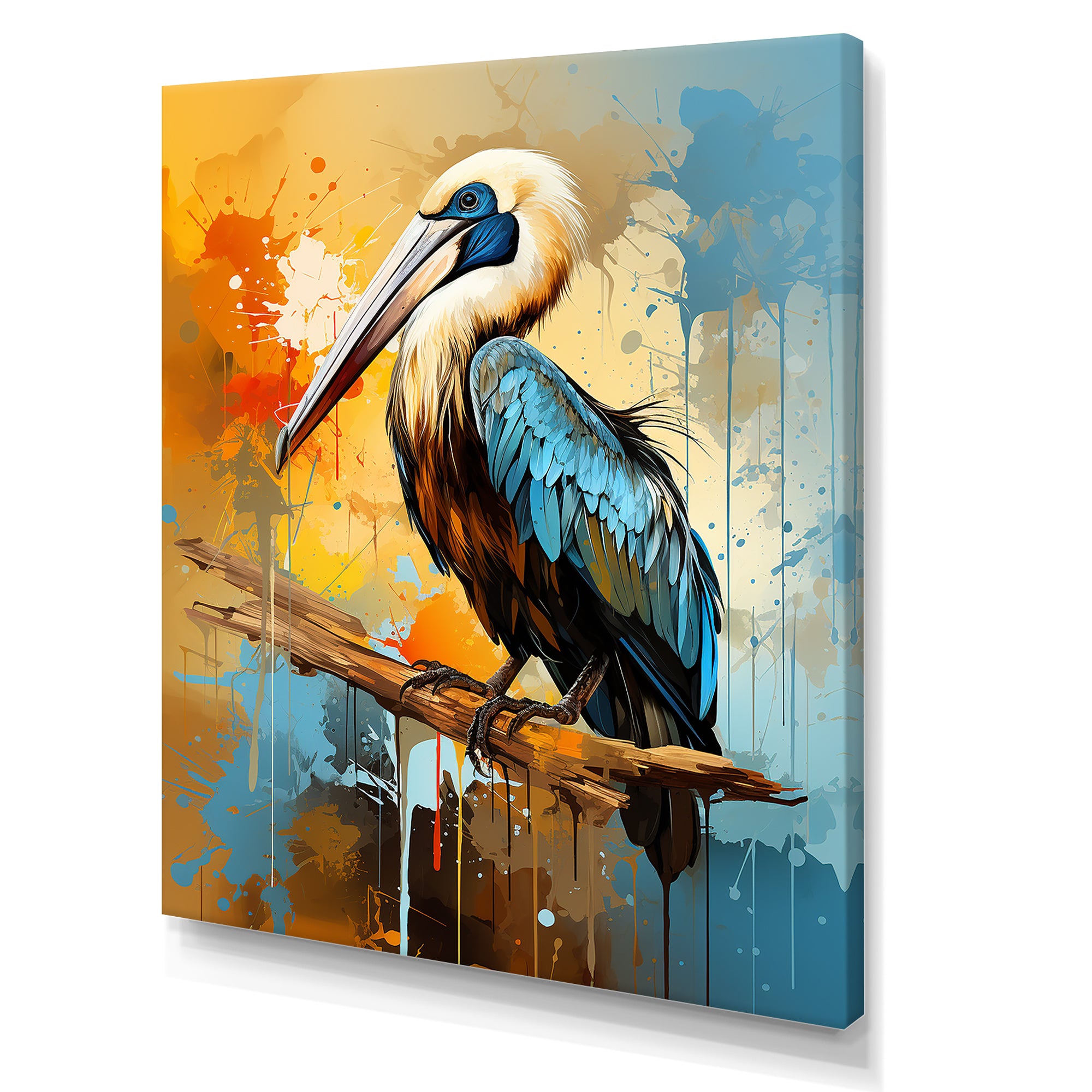 Feathered Pelican elegance - Pelican Wall Decor