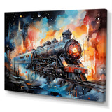 Train Starship Voyage back to the future I - Train Canvas Wall Art