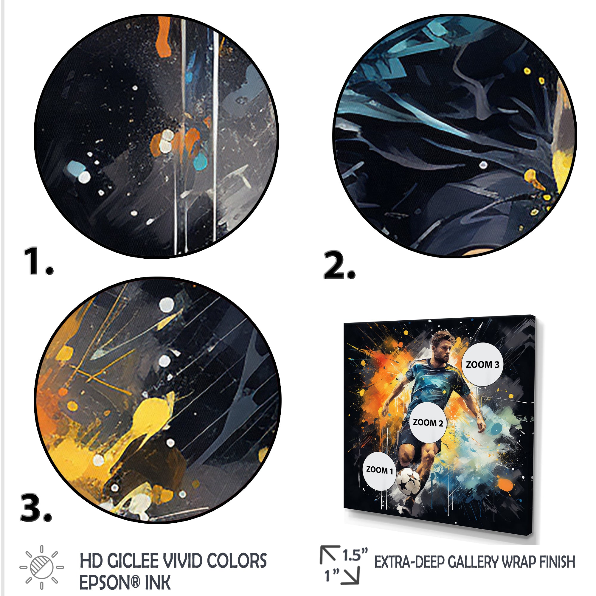 Green And Yellow Soccer Player I - Soccer Canvas Wall Art