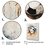 World Cup Beige Soccer Ball - Soccer Canvas Wall Art