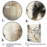 Grey Minimalist Soccer Encounter I - Soccer Canvas Wall Art