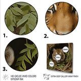 Brown jungle Tiger portrait - Tiger Wall Decor