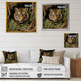 Brown jungle Tiger portrait - Tiger Wall Decor