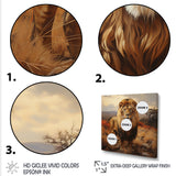 Lions Savannah horizon - Lion Canvas Wall Art