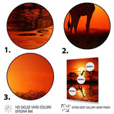 Savanna Safari Adventure giraffe - Giraffe Canvas Wall Art