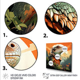 Forest Frolic Lizard - Gray Lizard Wall Art