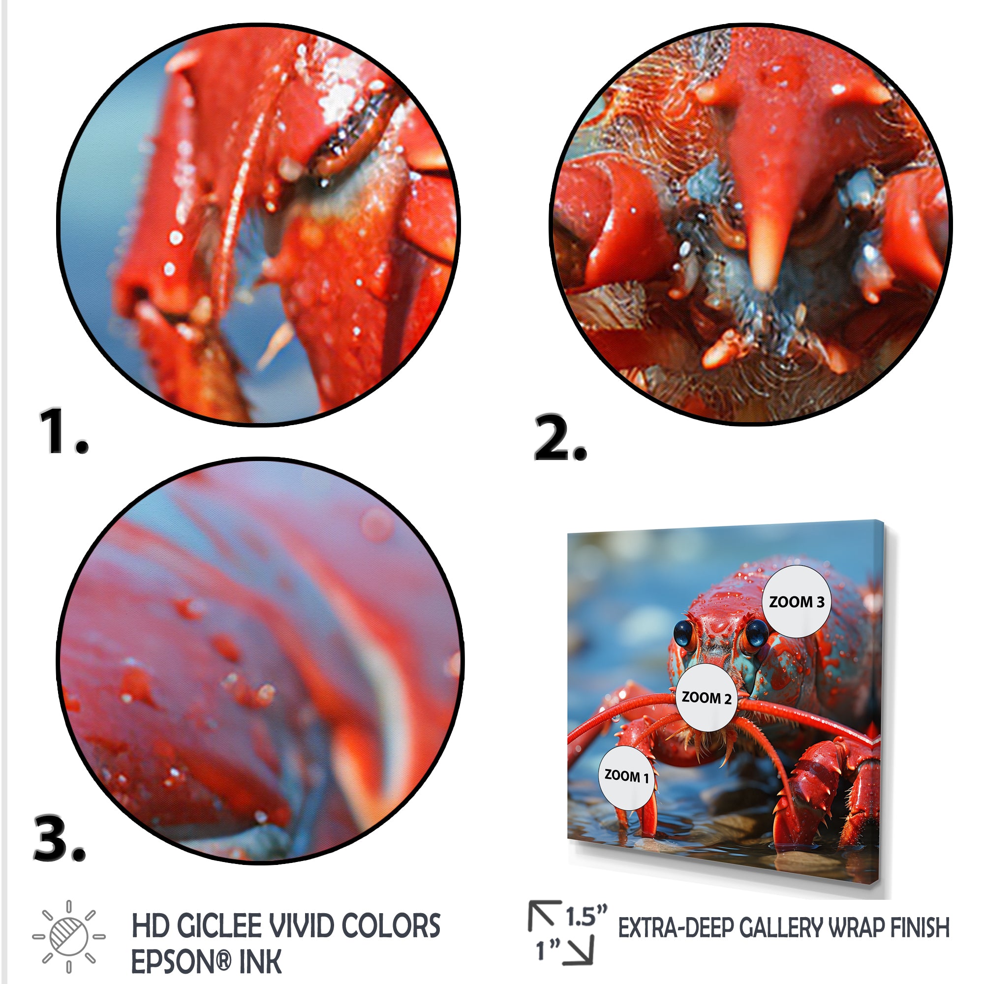 Coastal Crawler Portrait of a Lobster - Lobster Home Decor Art