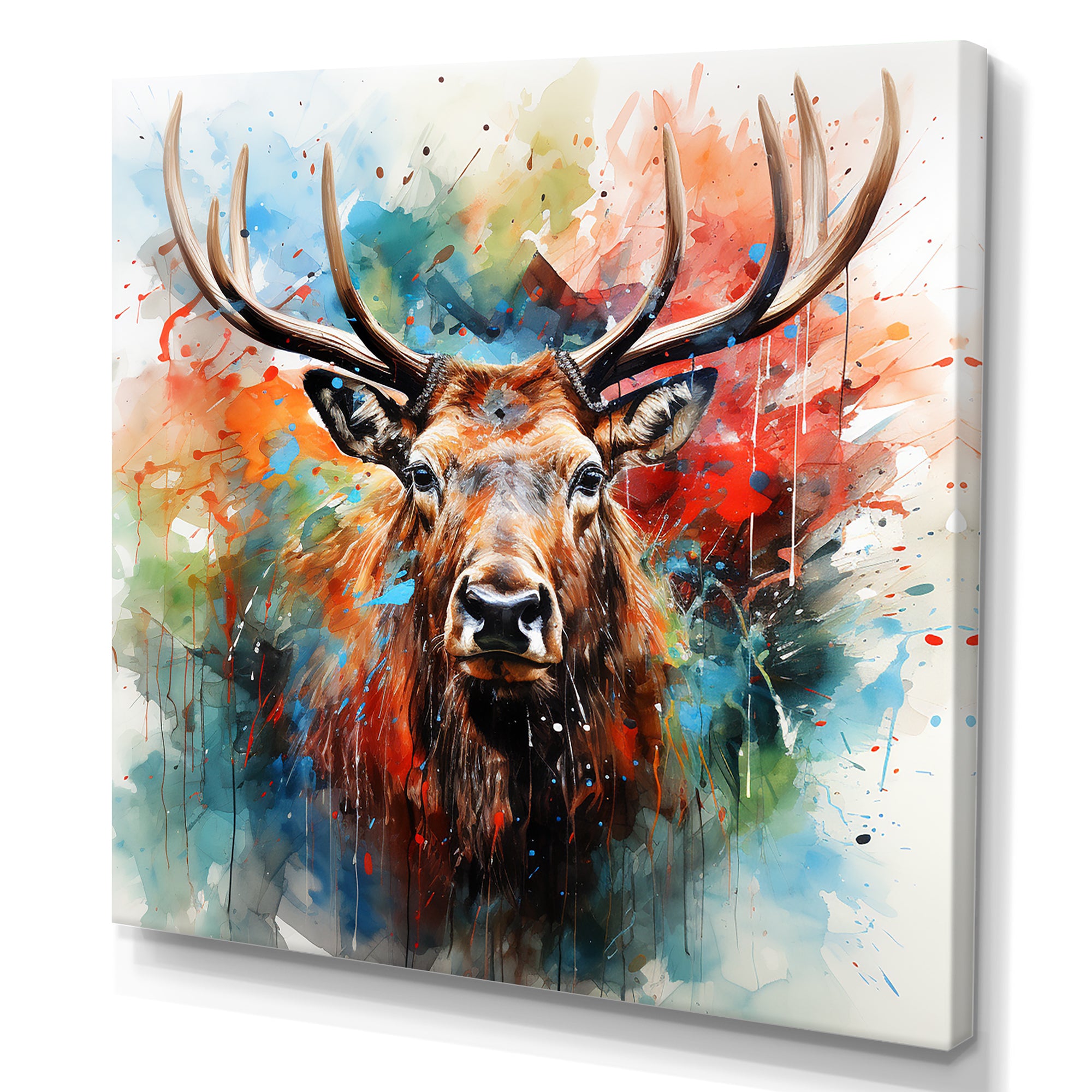 Majestic Moose Wonderland - Deer Canvas Wall Art