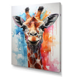 Popart Giraffe portrait - Giraffe Bedroom Wall Art