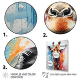 Popart Giraffe portrait - Giraffe Bedroom Wall Art