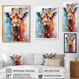 Popart Giraffe portrait - Giraffe Bedroom Wall Art