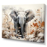 Elephants Bamboo Wonderland - Elephant Large Canvas Wall Art
