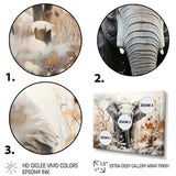 Elephants Bamboo Wonderland - Elephant Large Canvas Wall Art