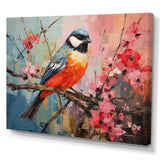Blue bird floral tree harmony - Blue Bird Wall Art
