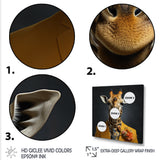 Yellow and black suited up fashion giraffe - Yellow Giraffe Fashion Wall Art