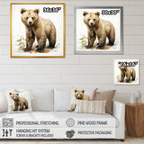 Cuddly grizzly bear cub - Brown Bear Wall Art