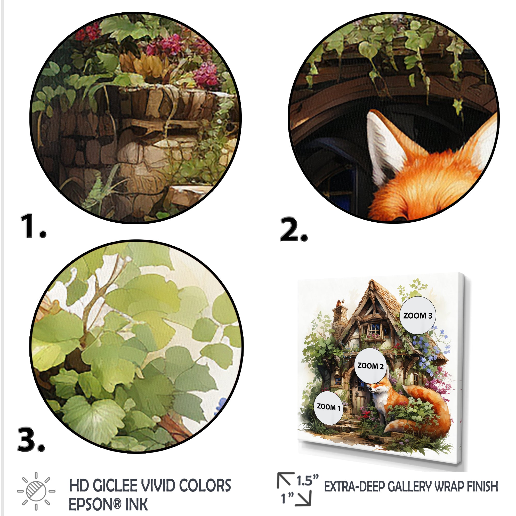 Fox's elegant treehouse blooms - Fox Wall Decor