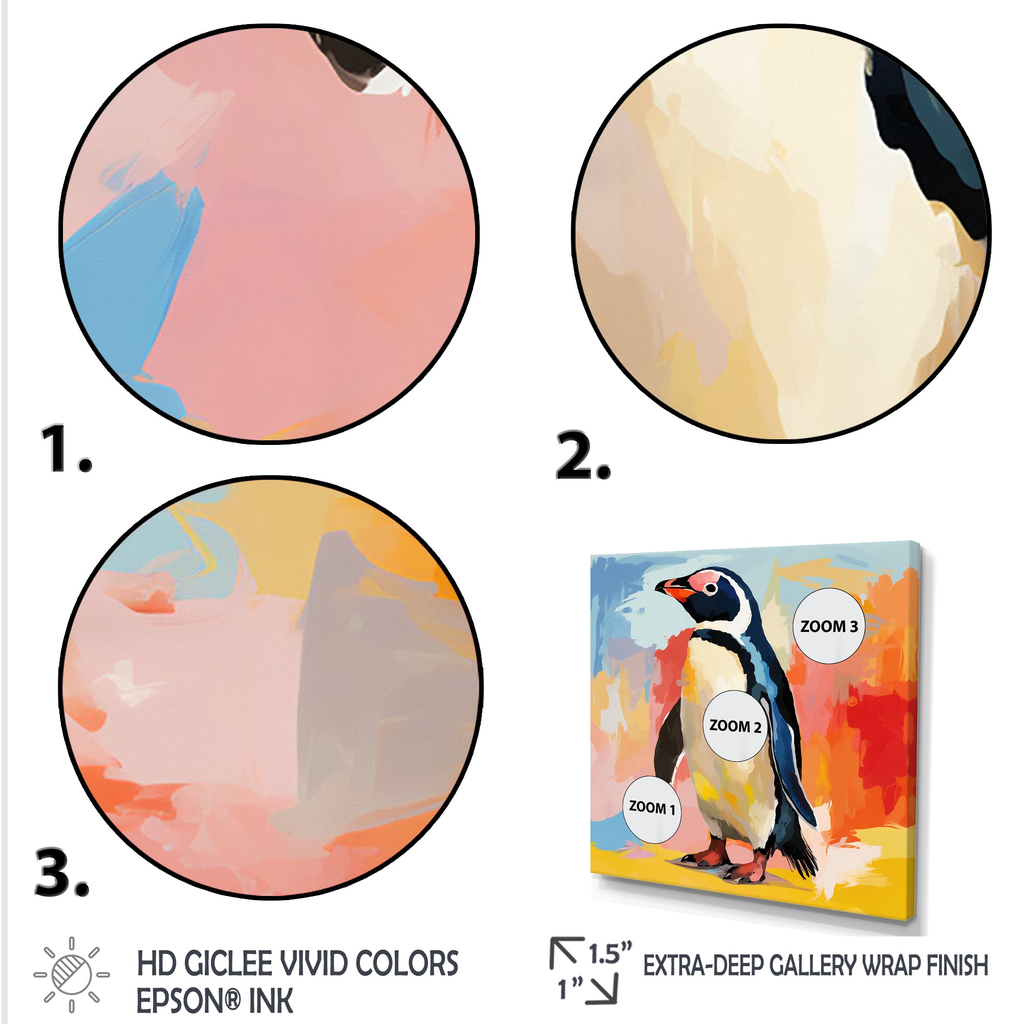 Penguin parade charm - Penguin Wall Decor