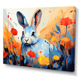 Blue Rabbit flower meadows - Blue Rabbit Wall Art