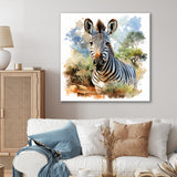 Zebra Savannah portrait - Zebra Home Decor Art